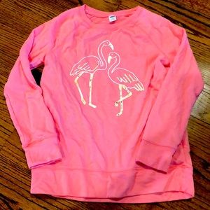 ON sweatshirt pink flamingo excellent condition
